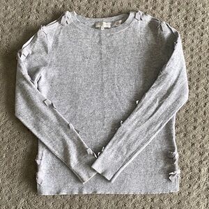 Ted Baker Light Gray Sweatshirt with Bow Details
